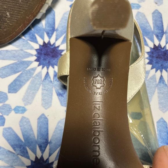 ladies shoes heels liz claiborne matching bag size 8 - Picture 3 of 5